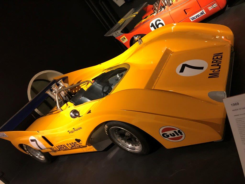 1971 McLaren M8F: McLaren’s last series-winning Can Am car. Peter Revson, who drove for McLaren after Bruce McLaren’s death in 1970, won the 71 series in this car, with Denny Hulme second. The next year, the 917 happened, and combined with McLaren having a lot of grief with the M20, this caused them to abandon Can Am to focus on F1.